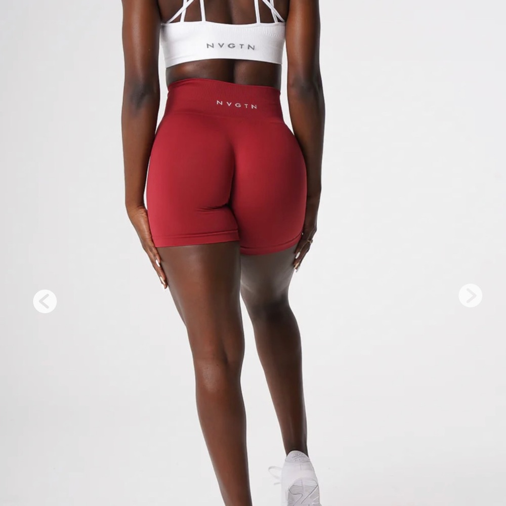 NVGTN Carmine Solid Seamless Shorts.